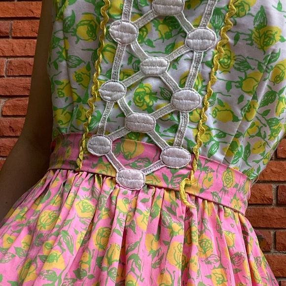 Vintage Lily Pulitzer floral colour block dress - Picture 16 of 16